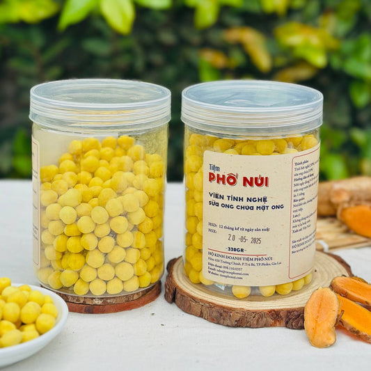 Combo 2 Hũ Viên Sữa Ong Chúa Tinh Nghệ Mật Ong (Thủ Công)- 330gram