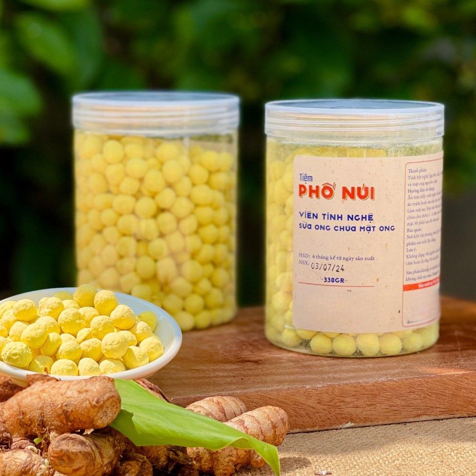 Combo 2 Hũ Viên Sữa Ong Chúa Tinh Nghệ Mật Ong (Thủ Công)- 330gram